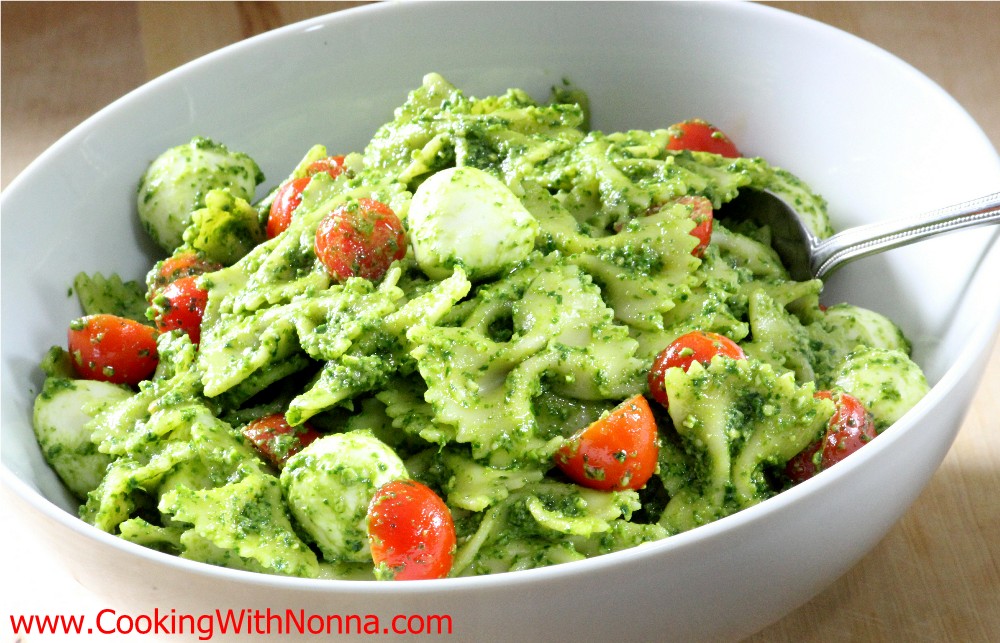 Arugula Pesto Pasta Salad