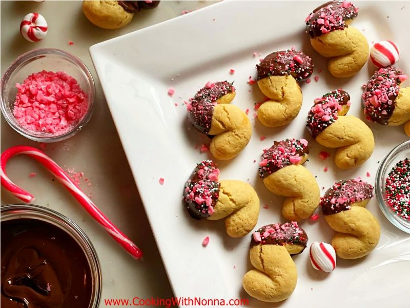 Chocolate Dipped Peppermint S Cookies