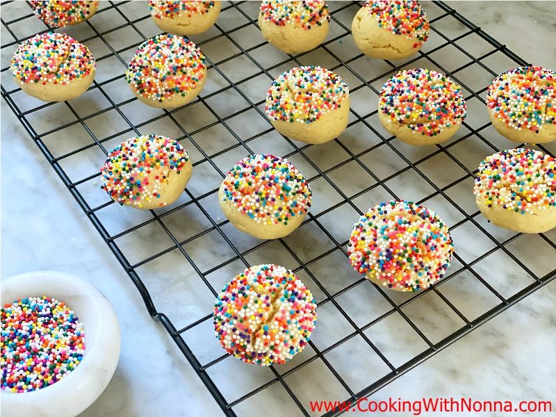 Olive Oil Sprinkle Cookies