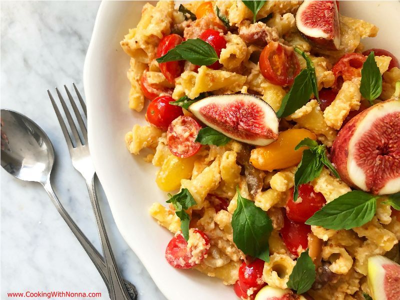 Pasta Salad with Figs and Heirloom Tomatoes