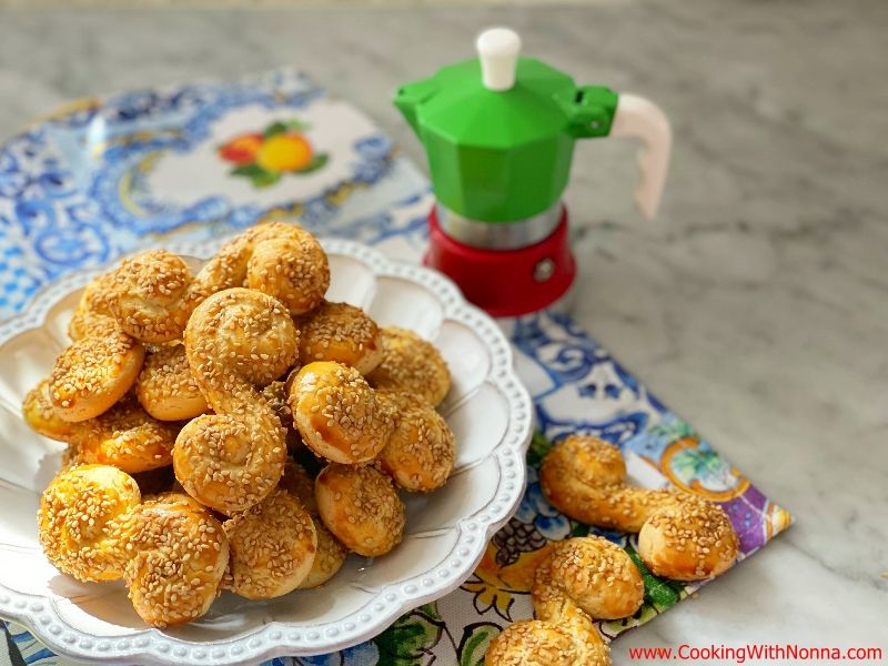 Sesame  Anise Olive Oil Cookies