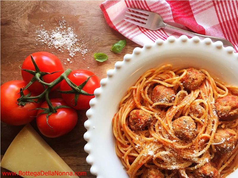 Spaghetti with Sausage Meatballs