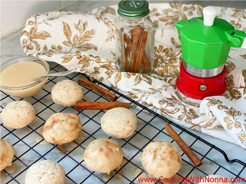 Spiced Ricotta Cookies with Maple Glaze 