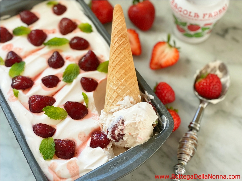 No Churn Strawberry Gelato No Churn Strawberry Gelato