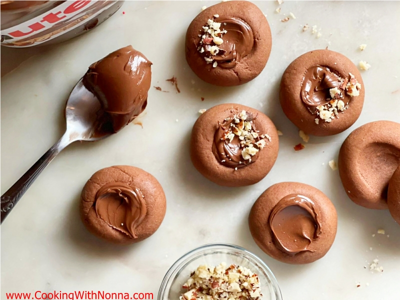 Nutella Thumbprint Cookies Nutella Thumbprint Cookies