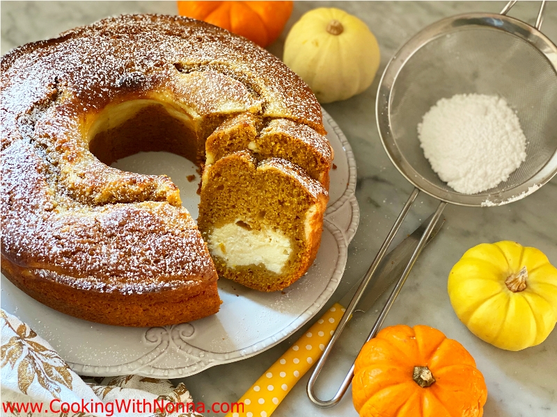 Ricotta Swirl Pumpkin Ciambella Cake Ricotta Swirl Pumpkin Ciambella Cake
