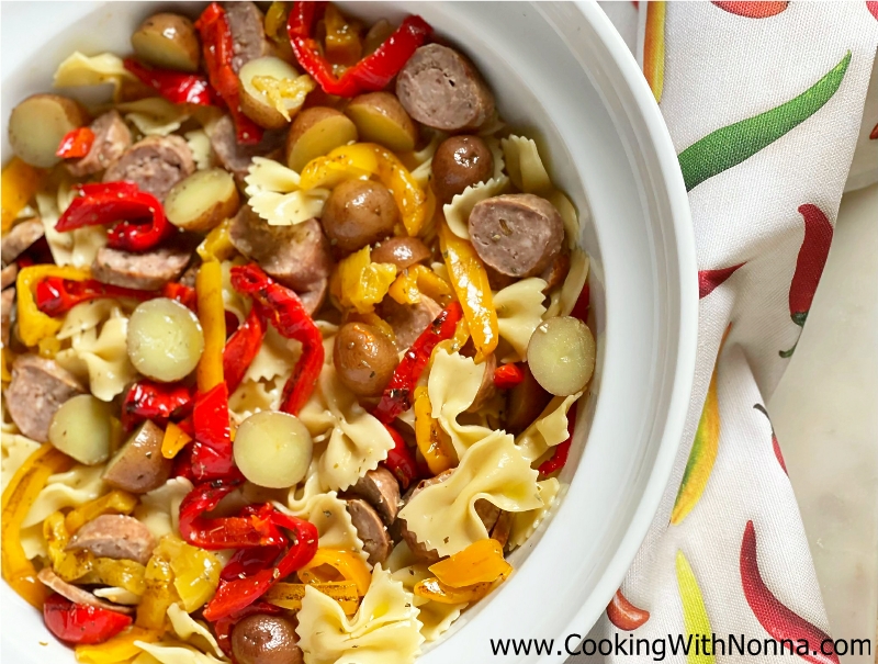 Sausage & Peppers Pasta Salad Sausage & Peppers Pasta Salad