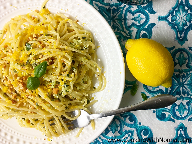Spaghetti al Limone with Toasted Almonds Spaghetti al Limone with Toasted Almonds