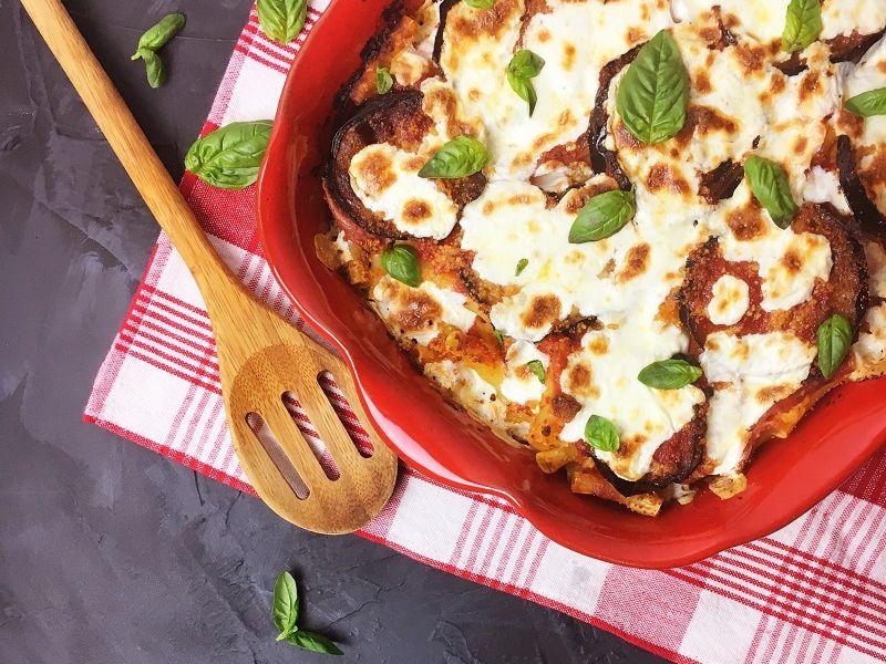 Baked Ziti with Eggplant and Prosciutto