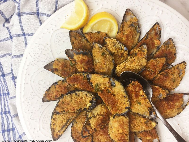 Baked  Mussels