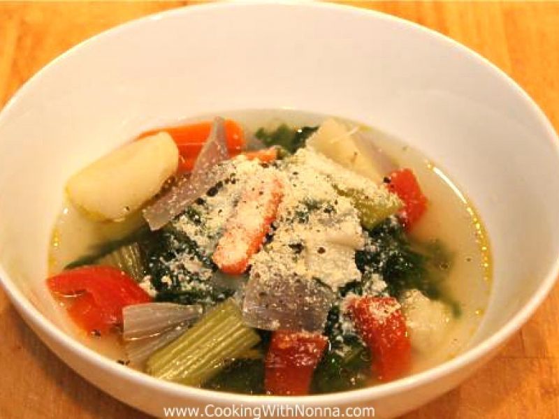 Dandelions in Vegetable Broth