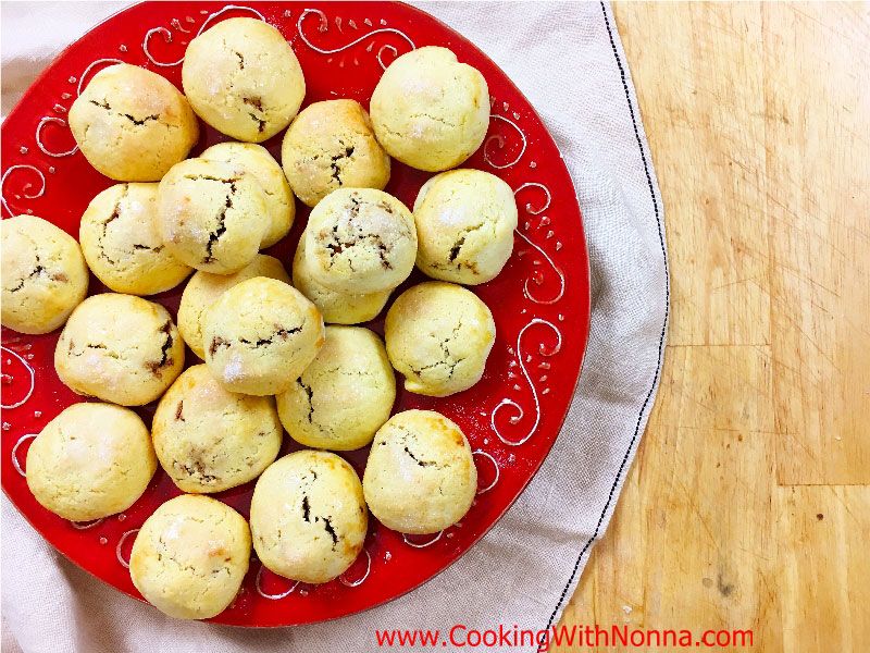 Jam Filled Olive Oil Cookies