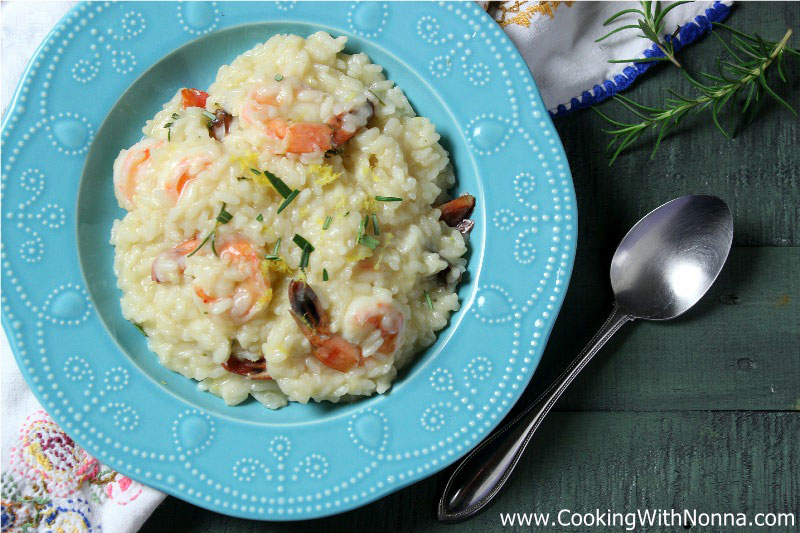 Risotto with Shrimp, Lemon and Rosemary Risotto with Shrimp, Lemon and Rosemary