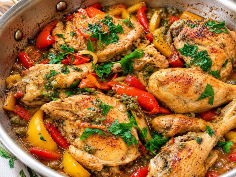Chicken & Peppers Agrodolce