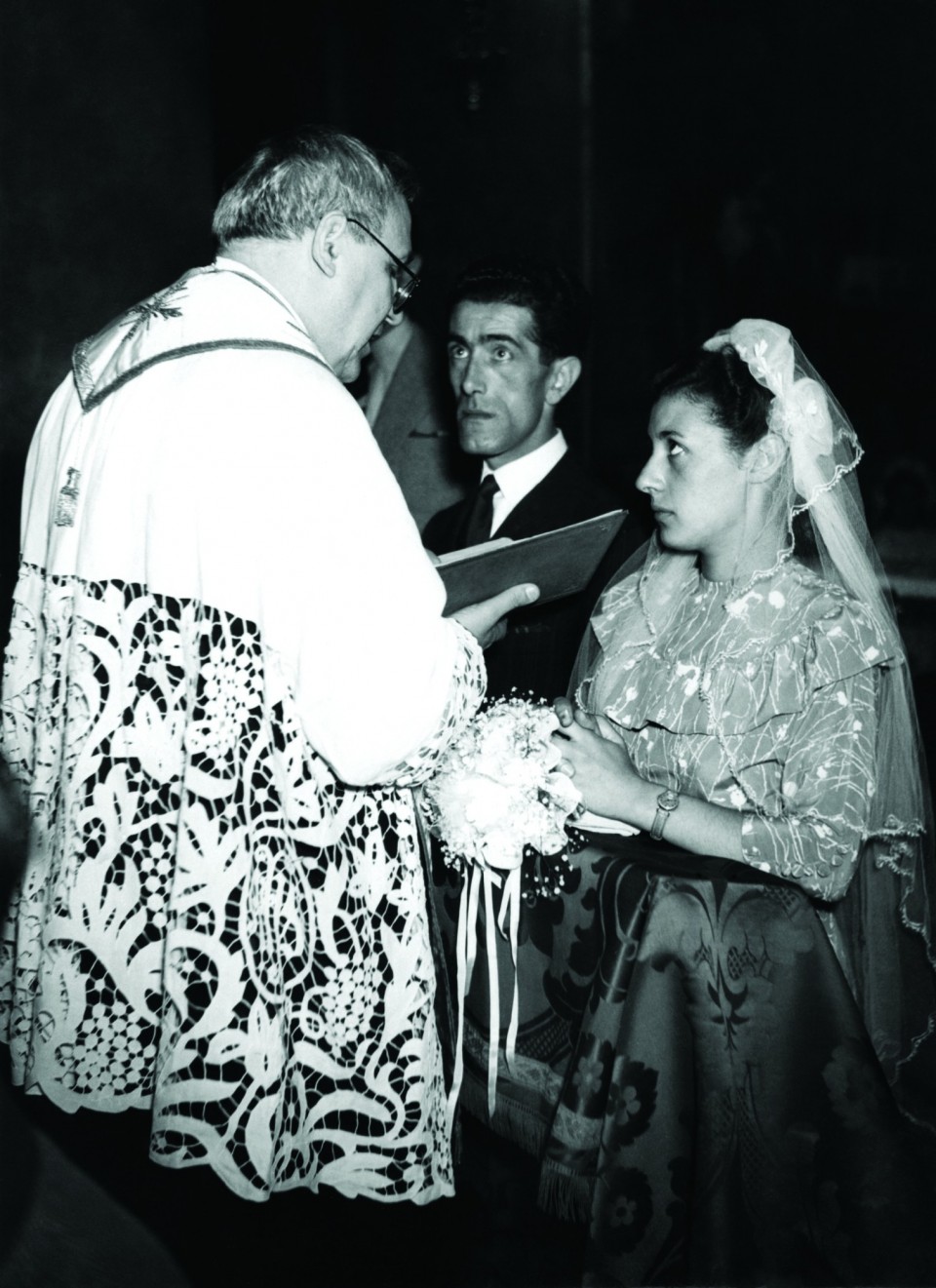 Marino and Licia Piccoli, married in Trieste in November 1954