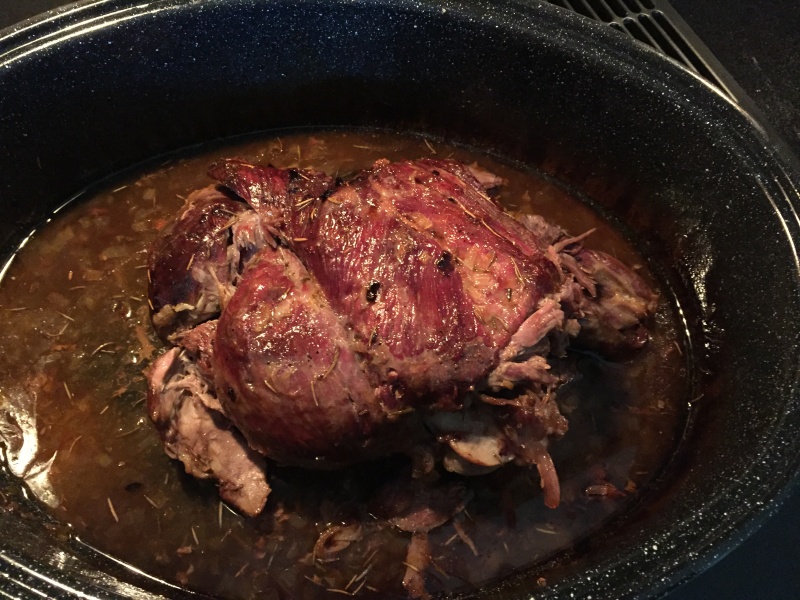 Here is my leg of lamb--