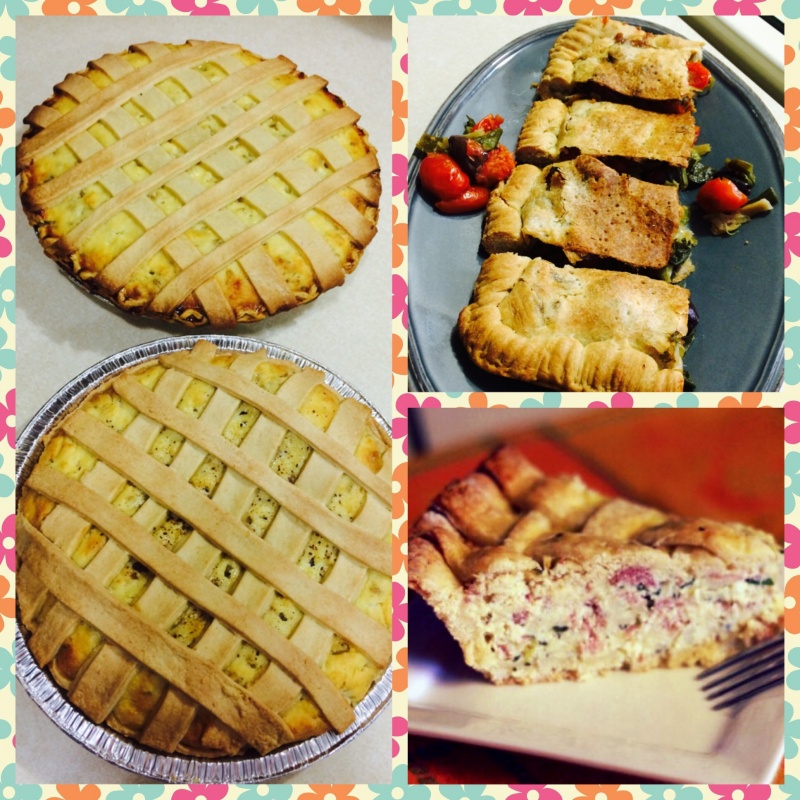 Buona Pasqua a tutti. Today I made Cassatedde, Nonna's Pizza Rustica, Scalcione, Pastiera Neapolitan. Delizioso