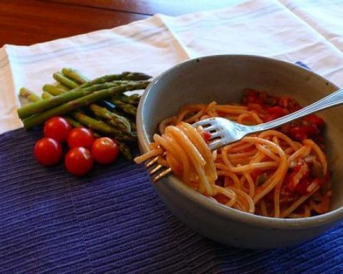 Pasta with Asparagus - Strangozzi con Asparagi Selvatici