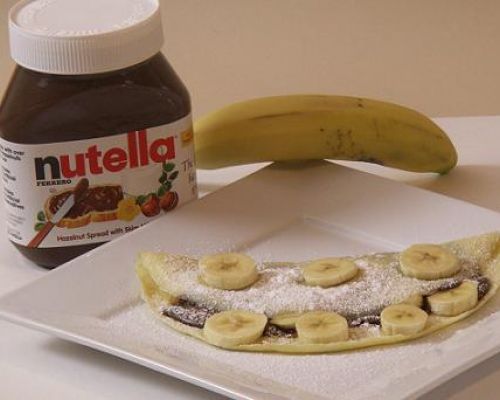 Nutella and Banana Crepes